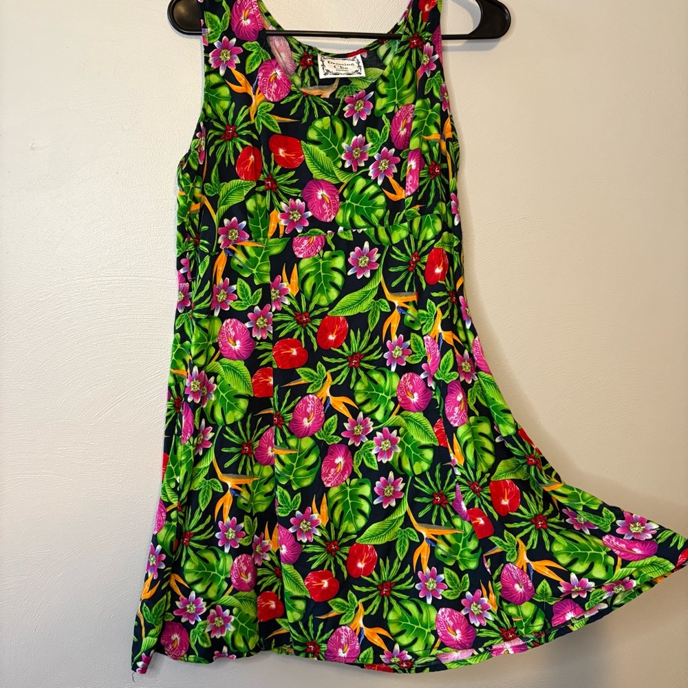 Vibrant Floral Strappy Dress